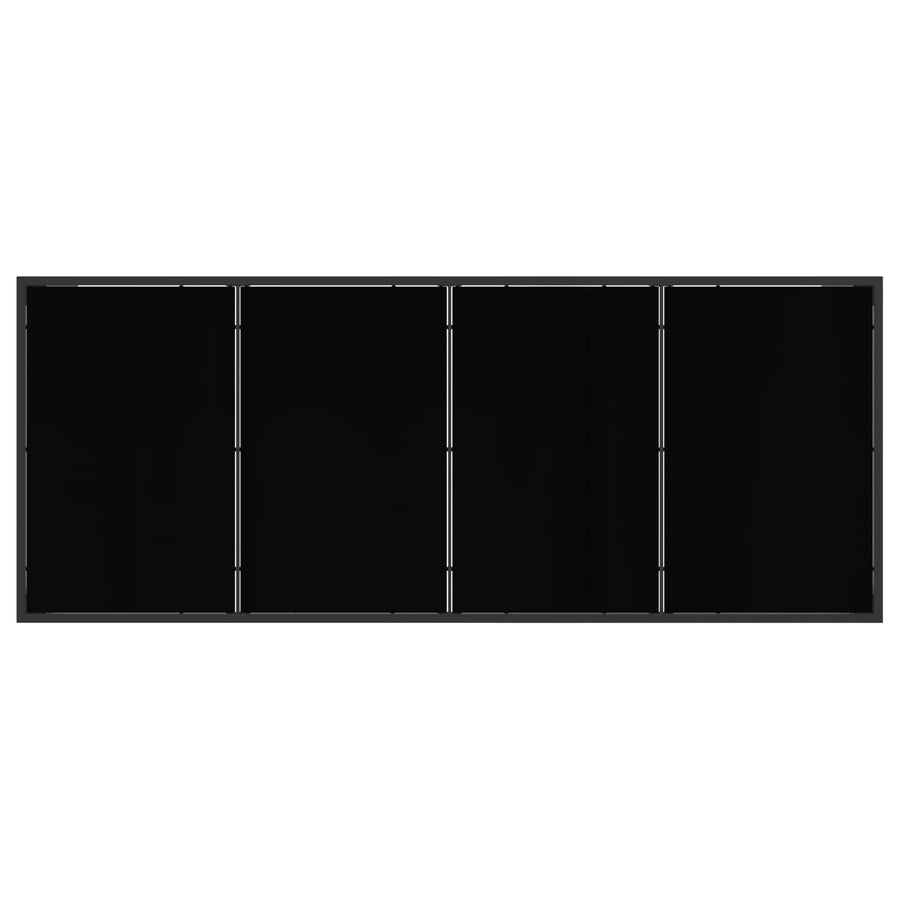 Tuin eettafelset 9 pcs Zwart en Anthraciet 200 x 80 x 73 cm