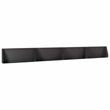 Keerwand 4 st 100 x 12 x 30 cm Staal Zwart
