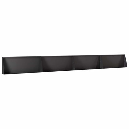 Keerwand 4 st 100 x 12 x 30 cm Staal Zwart