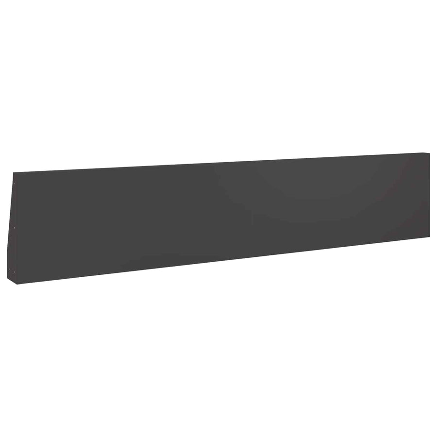 Keerwand 4 st 100 x 12 x 30 cm Staal Zwart