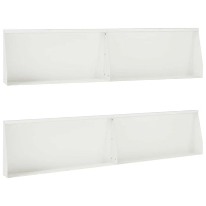Keerwand 4 st 100 x 12 x 30 cm Staal Wit