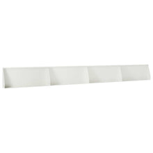 Keerwand 4 st 100 x 12 x 30 cm Staal Wit
