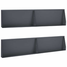 Keerwand 4 st 100 x 12 x 30 cm Staal Antraciet