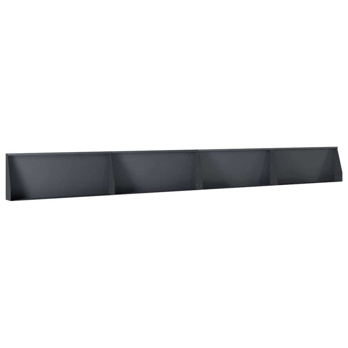 Keerwand 4 st 100 x 12 x 30 cm Staal Antraciet