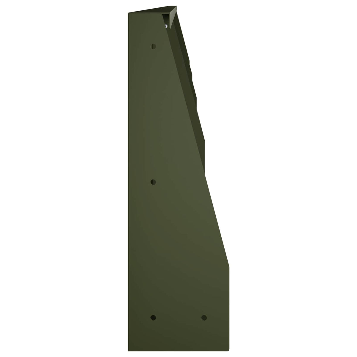 Keerwand 4 st 100 x 12 x 30 cm Staal Olijfgroen