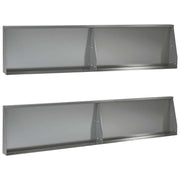Keerwand 4 st 100x12x30 cm gegalvaniseerd staal
