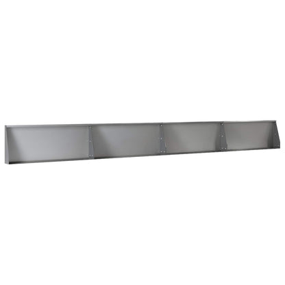 Keerwand 4 st 100 x 12 x 30 cm Gegalvaniseerd staal zilver