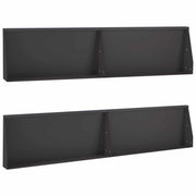 Keerwand 100x12x40 cm staal zwart (4 stuks)