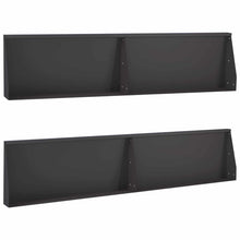 Keerwand 4 st 100 x 12 x 40 cm Staal Zwart
