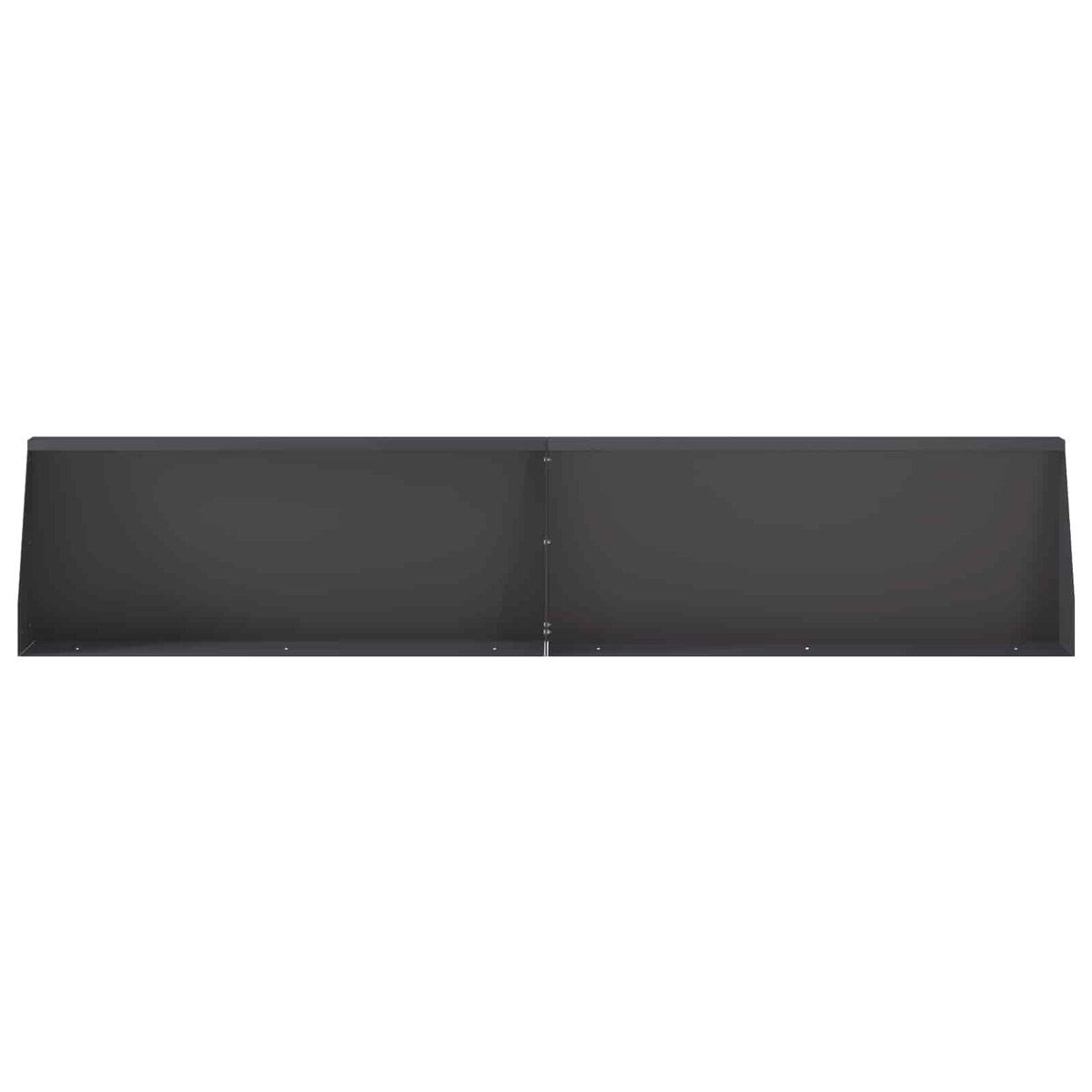 Keerwand 4 st 100 x 12 x 40 cm Staal Zwart