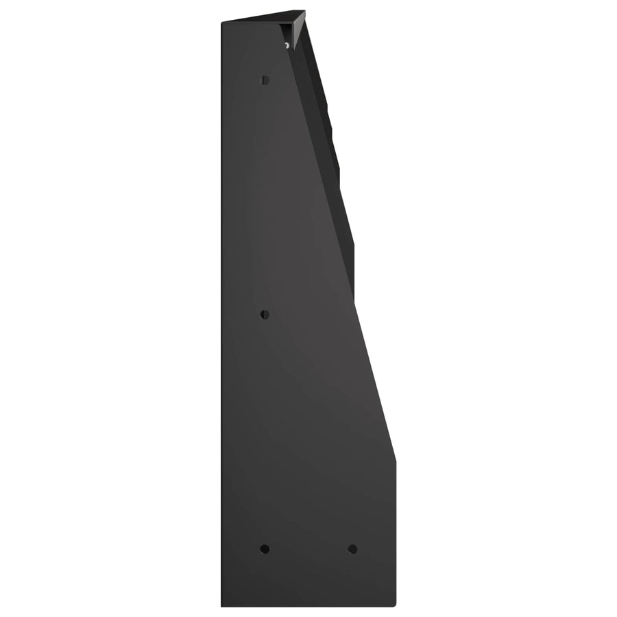 Keerwand 4 st 100 x 12 x 40 cm Staal Zwart