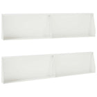 Keerwand 100x12x40 cm staal wit