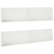 Keerwand 100x12x40 cm staal wit