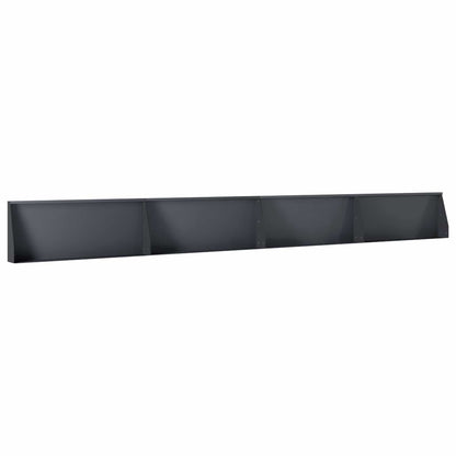 Keerwand 4 st 100 x 12 x 40 cm Staal Antraciet