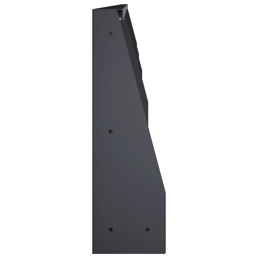 Keerwand 4 st 100 x 12 x 40 cm Staal Antraciet