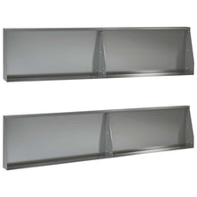 Keerwand 4 st 100 x 12 x 40 cm Gegalvaniseerd staal zilver