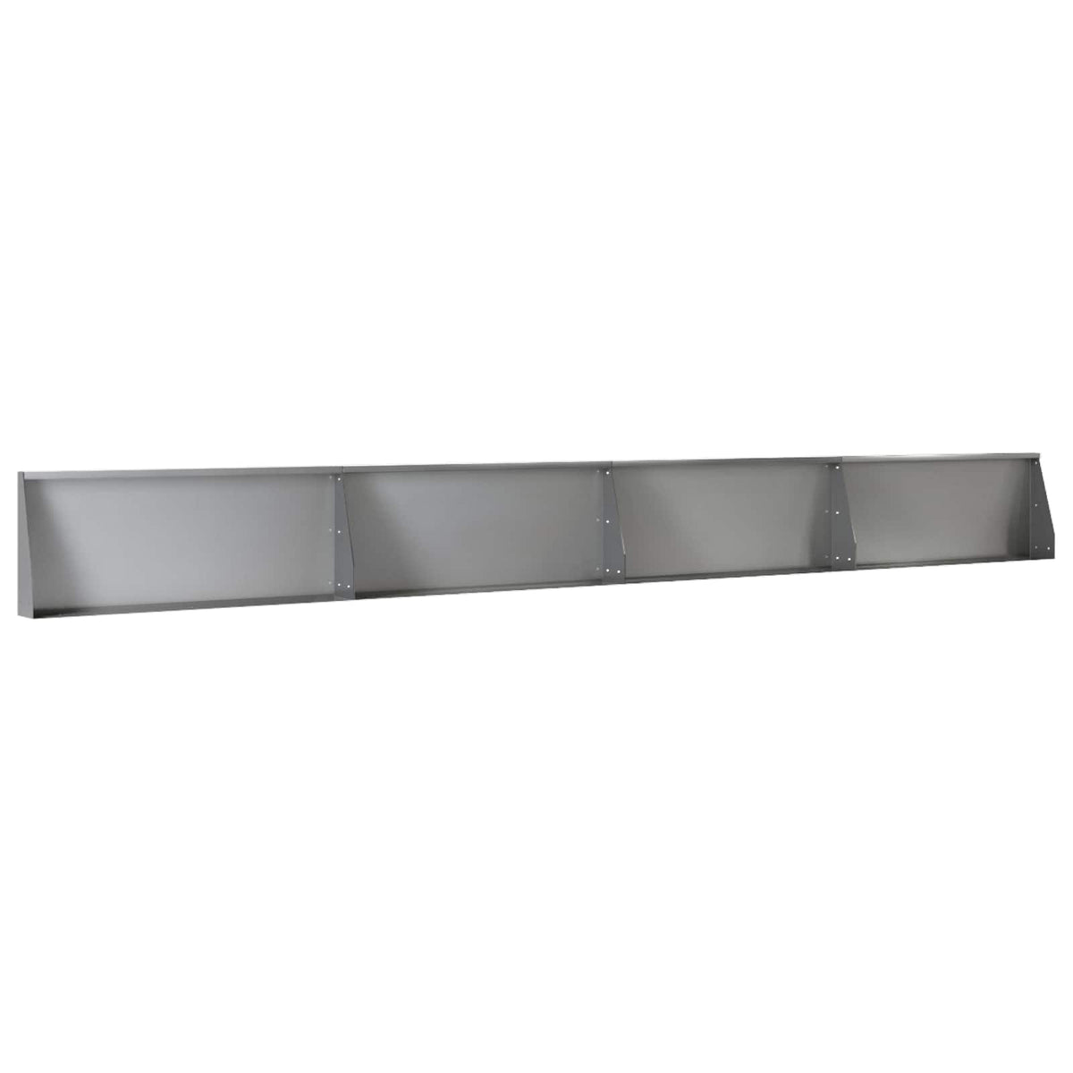 Keerwand 4 st 100 x 12 x 40 cm Gegalvaniseerd staal zilver