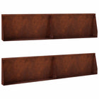 Keerwand 4 st 100x12x40 cm staal roestkleurig