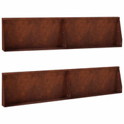 Keerwand 4 st 100x12x40 cm staal roestkleurig