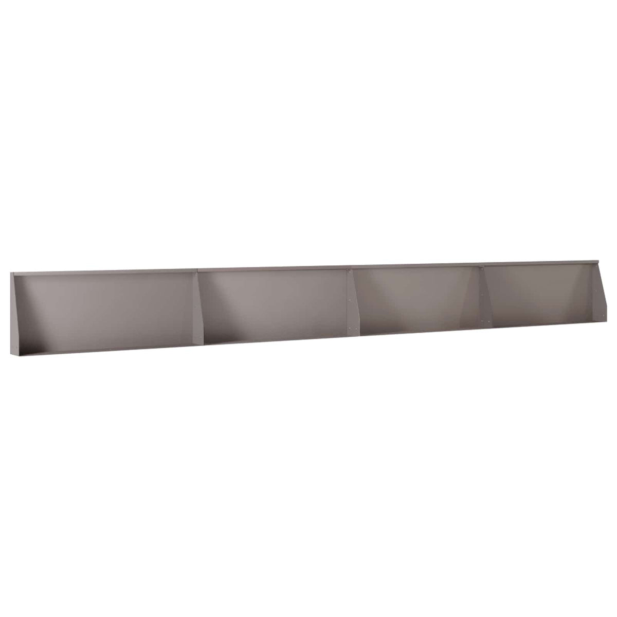 Keerwand 4 st 100 x 12 x 40 cm weervast staal Roestkleurig