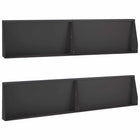 Keerwand 100x12x50 cm staal zwart (4 stuks)