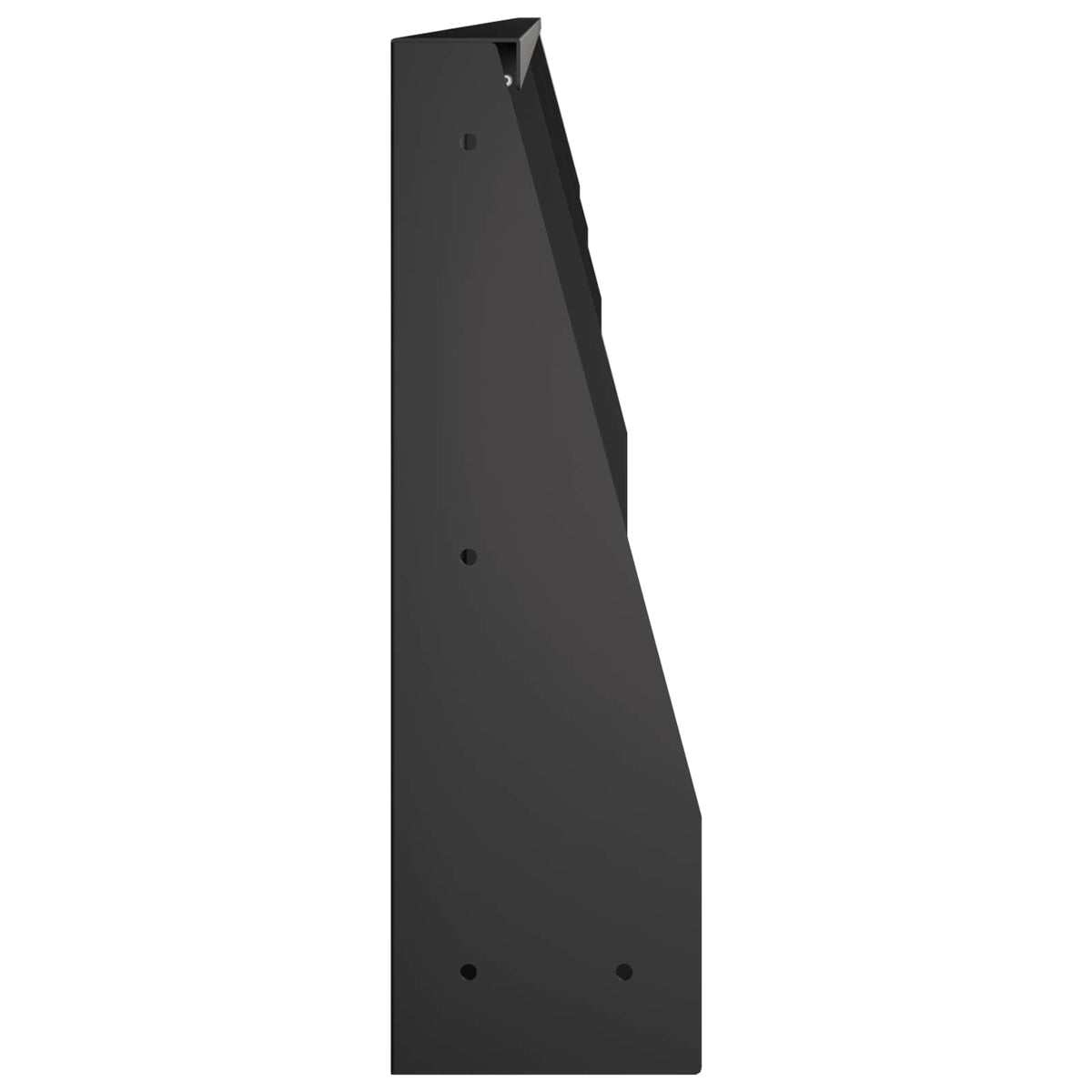 Keerwand 4 st 100 x 12 x 50 cm Staal Zwart