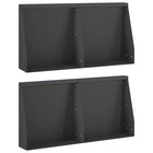 Keerwand 40x12x30 cm staal zwart