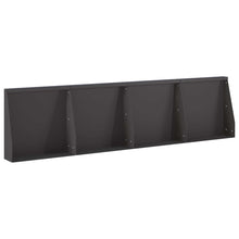 Keerwand 4 st 40 x 12 x 30 cm Staal Zwart
