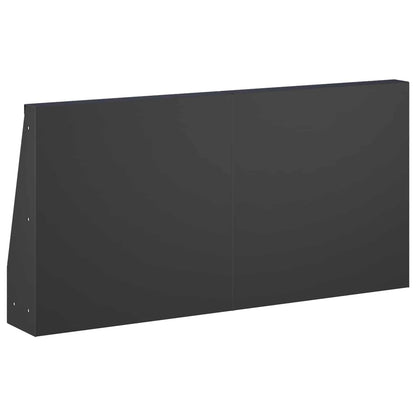 Keerwand 4 st 40 x 12 x 30 cm Staal Zwart