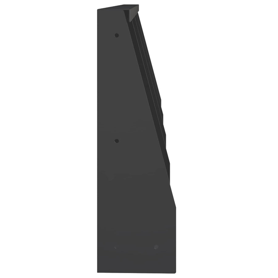 Keerwand 4 st 40 x 12 x 30 cm Staal Zwart