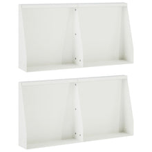 Keerwand 4 st 40 x 12 x 30 cm Staal Wit