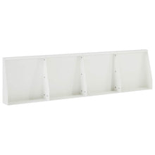 Keerwand 4 st 40 x 12 x 30 cm Staal Wit