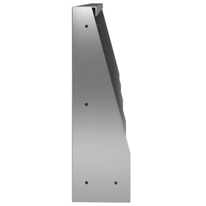 Keerwand 4 st 40 x 12 x 30 cm Gegalvaniseerd staal zilver