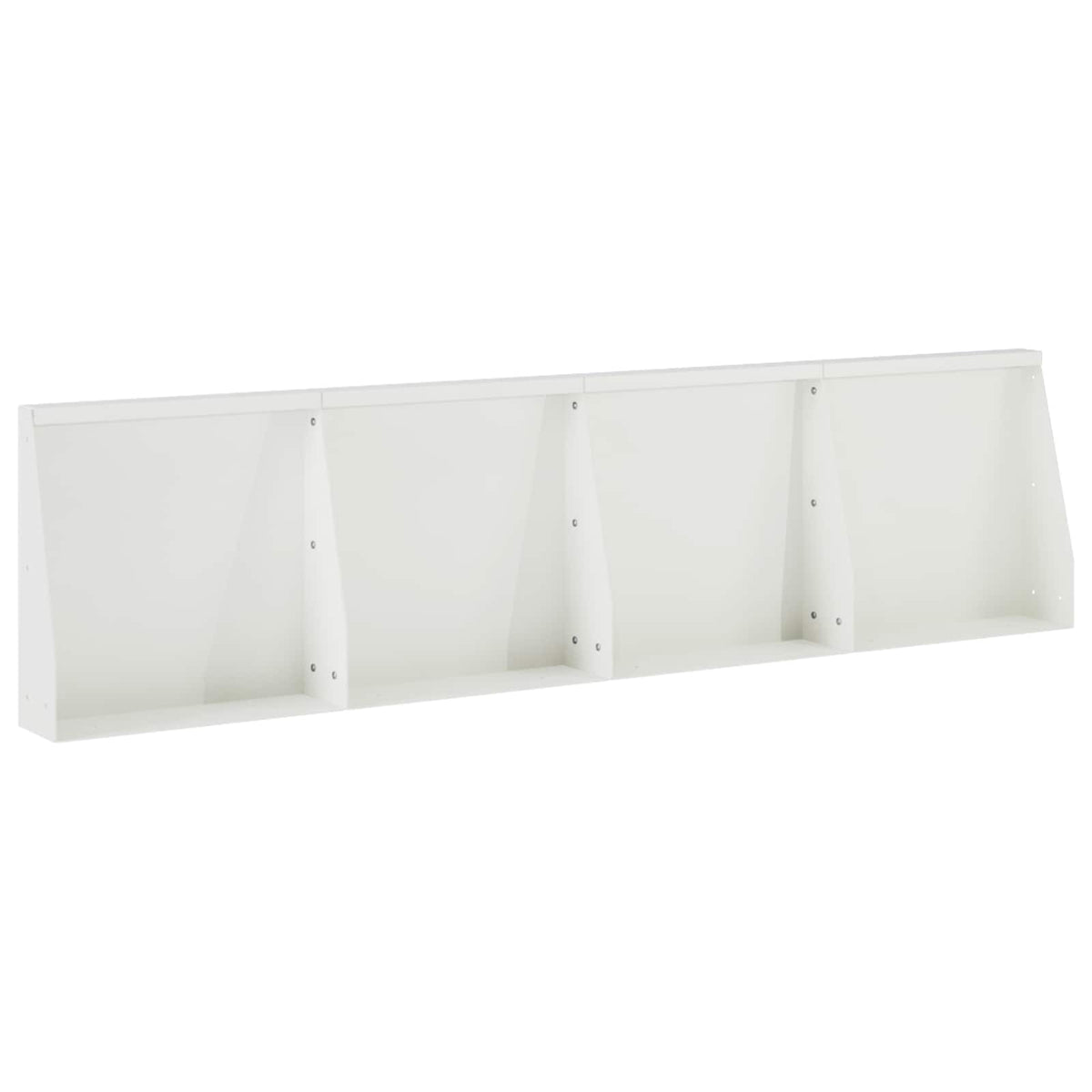 Keerwand 4 st 40 x 12 x 40 cm Staal Wit