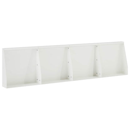Keerwand 4 st 40 x 12 x 40 cm Staal Wit
