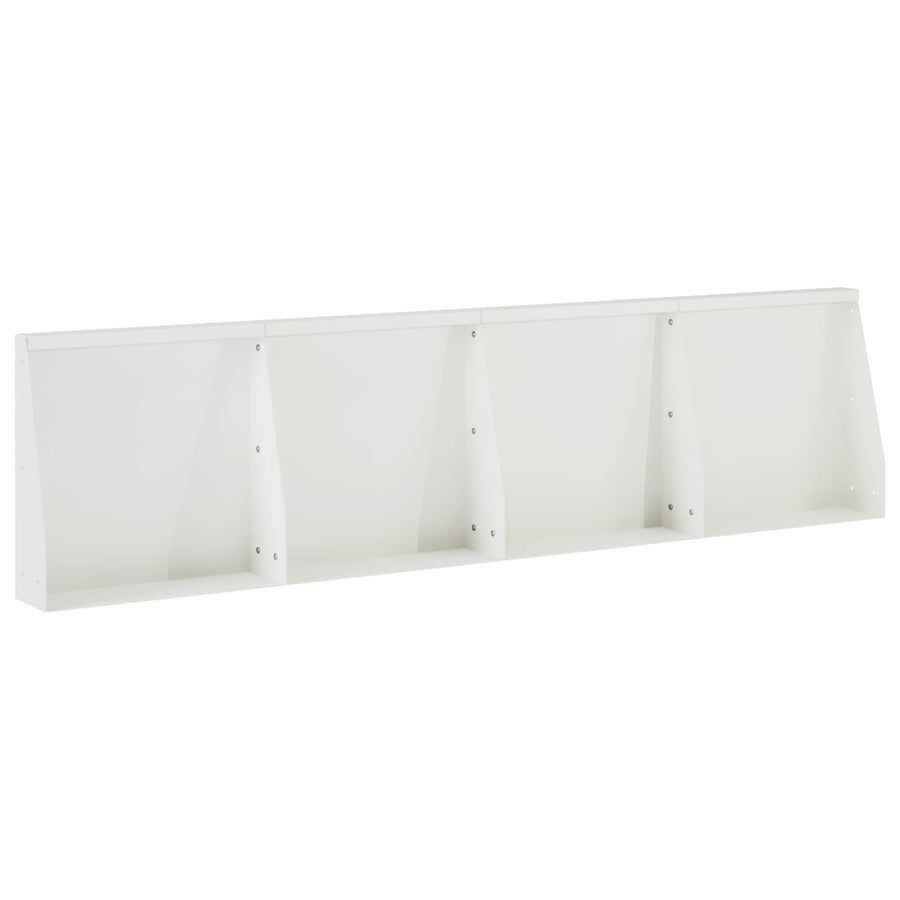 Keerwand 4 st 40 x 12 x 40 cm Staal Wit