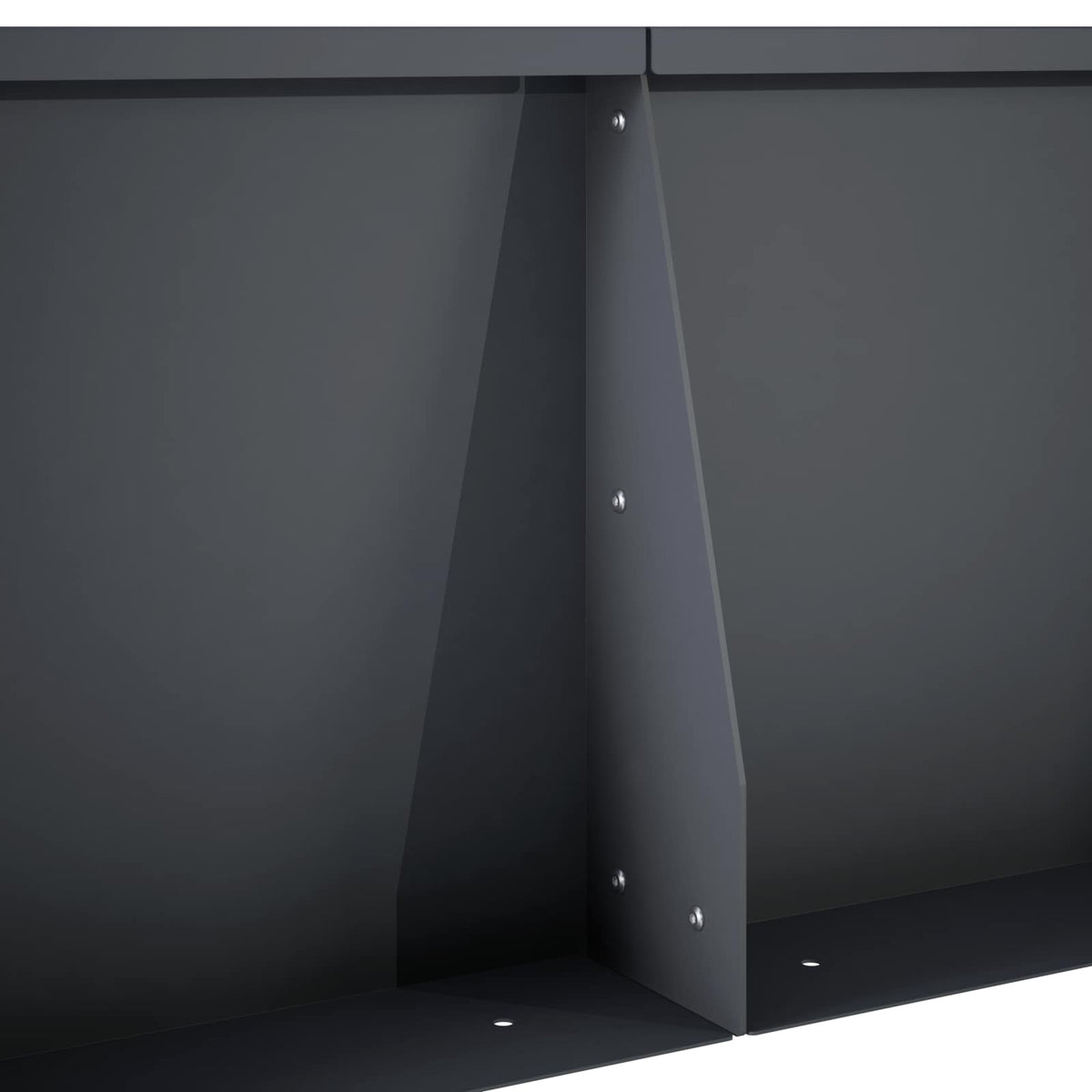 Keerwand 4 st 40 x 12 x 40 cm Staal Antraciet