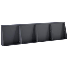Keerwand 4 st 40 x 12 x 40 cm Staal Antraciet