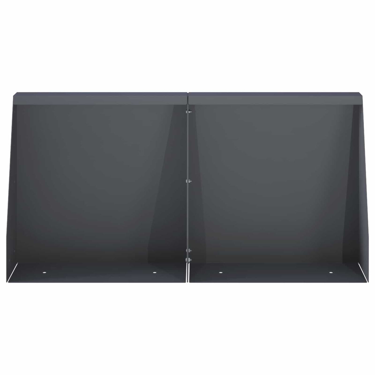 Keerwand 4 st 40 x 12 x 40 cm Staal Antraciet