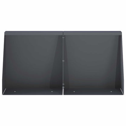Keerwand 4 st 40 x 12 x 40 cm Staal Antraciet