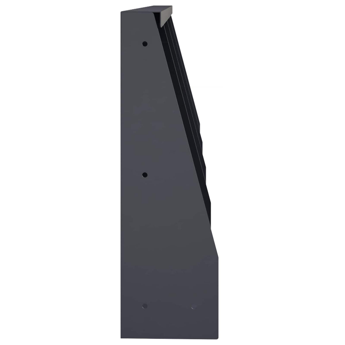 Keerwand 4 st 40 x 12 x 40 cm Staal Antraciet
