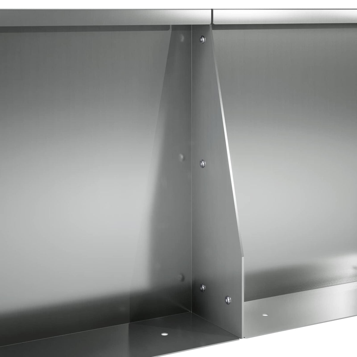 Keerwand 4 st 40 x 12 x 40 cm Gegalvaniseerd staal zilver