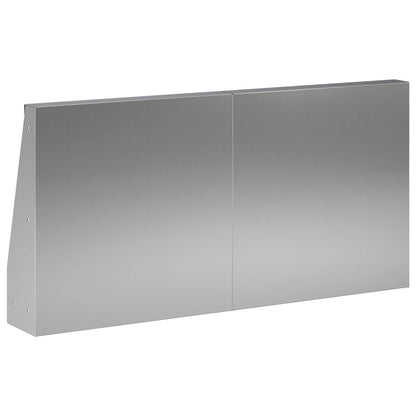 Keerwand 4 st 40 x 12 x 40 cm Gegalvaniseerd staal zilver