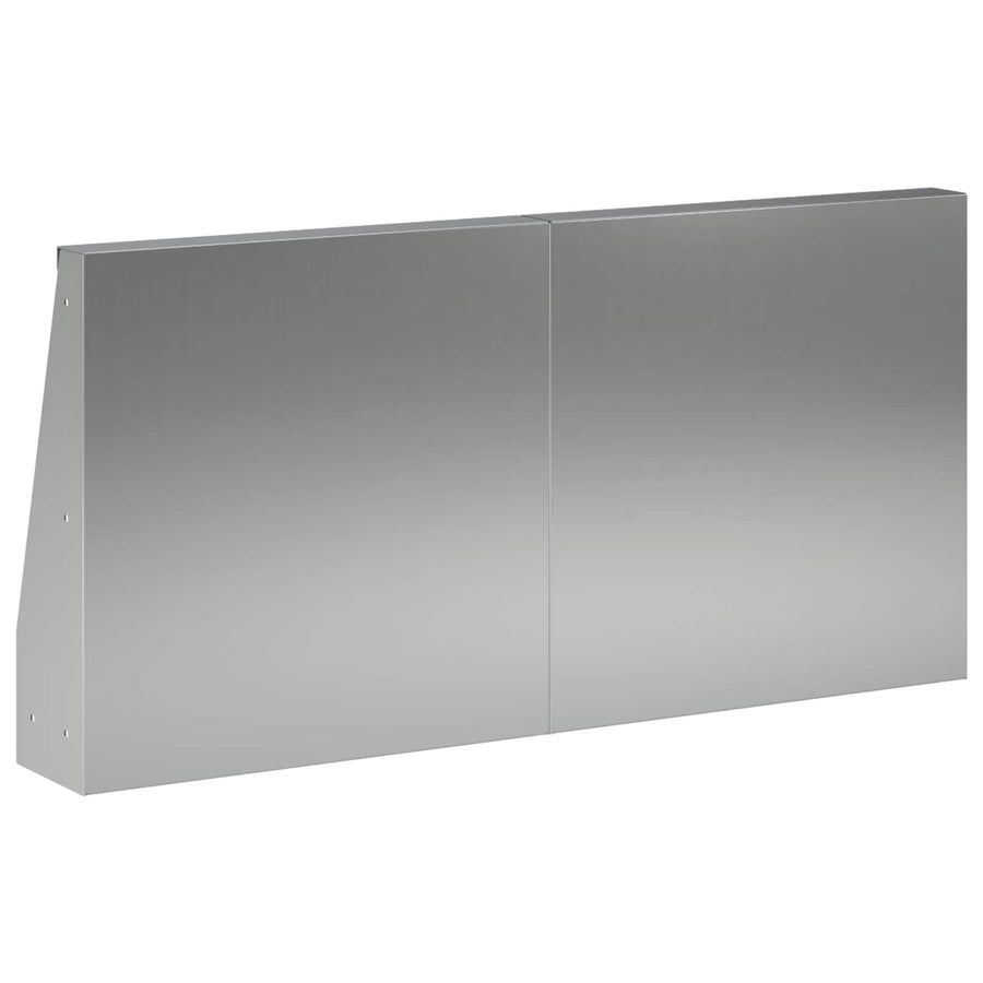 Keerwand 4 st 40 x 12 x 40 cm Gegalvaniseerd staal zilver