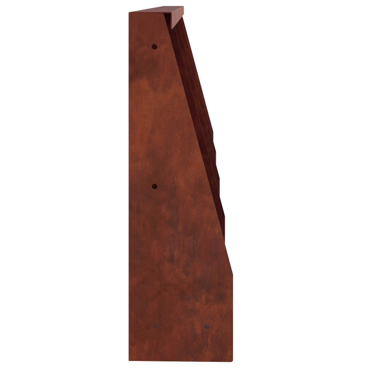 Keerwand 4 st 40 x 12 x 40 cm weervast staal Roestkleurig