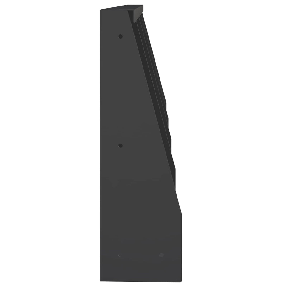Keerwand 4 st 40 x 12 x 50 cm Staal Zwart