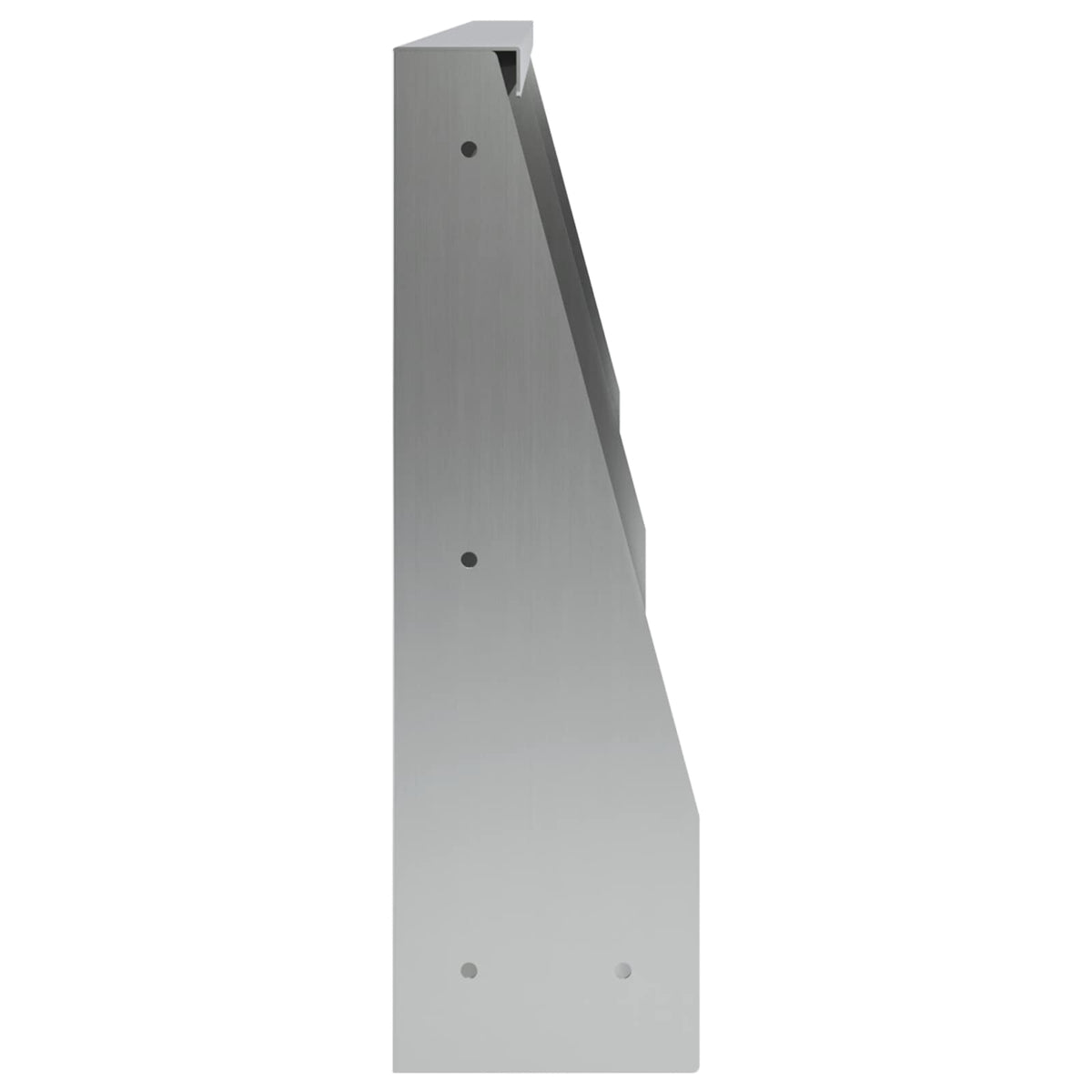 Keerwand 4 st 60 x 12 x 30 cm Gegalvaniseerd staal zilver