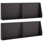 Keerwand 60x12x40 cm staal zwart 4 stuks