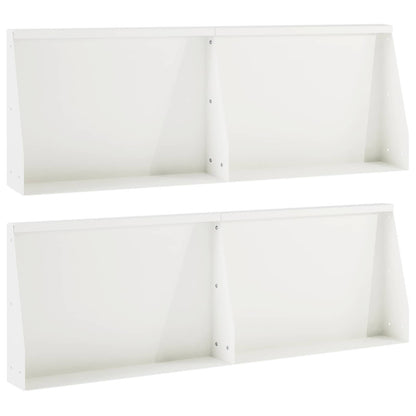 Keerwand 4 st 60 x 12 x 40 cm Staal Wit