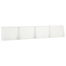 Keerwand 4 st 60 x 12 x 40 cm Staal Wit